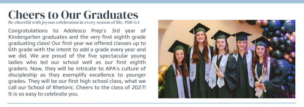 Cheers to our graduates